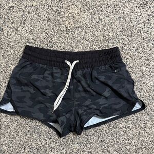 Vuori Black Camo Athletic Shorts